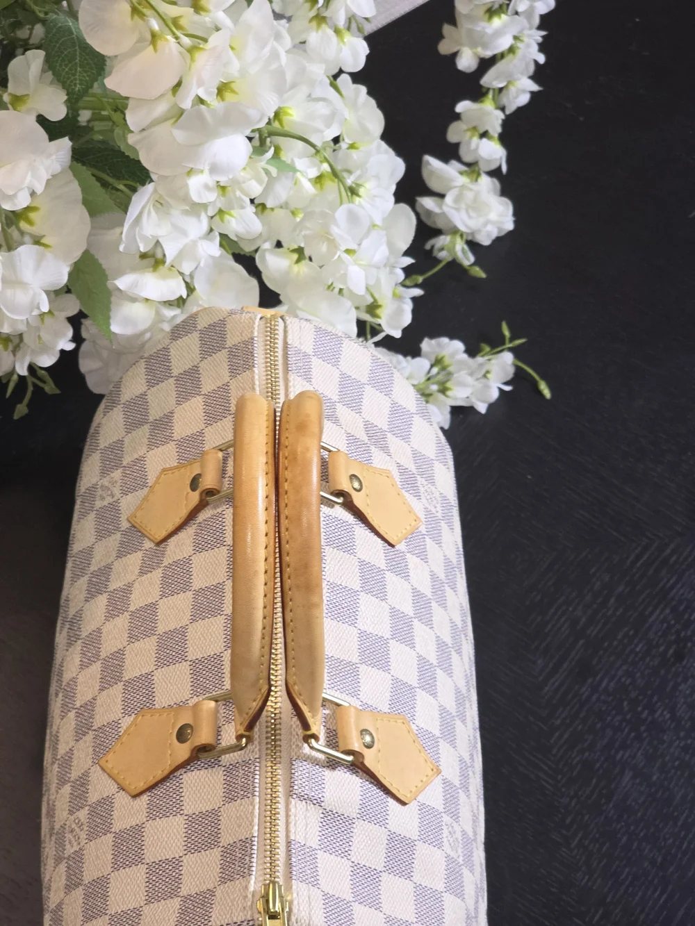 Louis Vuitton Speedy 30 Handbag Damier Azur